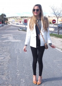 Black and white outfit