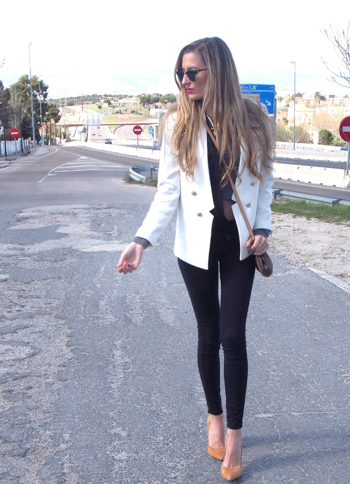 Black and white outfit